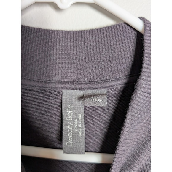 Sweaty‎ Betty Women's Urban-Grey Organic Cotton One&Done Sweatshirt Dress M - Picture 3 of 6